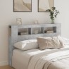 Tête de lit à LED gris béton 160x18,5x103,5cm bois d'ingénierie 616938616938