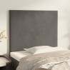 Tête de lit Gris foncé 100x5x118/128 cm Velours 616940616940
