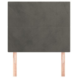 Tête de lit Gris foncé 100x5x118/128 cm Velours 616940616940