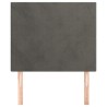 Tête de lit Gris foncé 100x5x118/128 cm Velours 616940616940