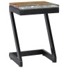 Table basse 30x30x50 cm Bois de teck massif et polyrésine 616941616941