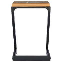 Table basse 30x30x50 cm Bois de teck massif et polyrésine 616941616941