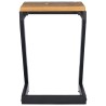 Table basse 30x30x50 cm Bois de teck massif et polyrésine 616941616941