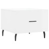 Table basse blanc brillant 50x50x40 cm bois d'ingénierie 616944616944