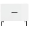 Table basse blanc brillant 50x50x40 cm bois d'ingénierie 616944616944