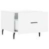 Table basse blanc brillant 50x50x40 cm bois d'ingénierie 616944616944