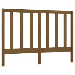 Tête de lit Marron miel 126x4x100 cm Bois massif de pin 616946616946