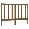 Tête de lit Marron miel 126x4x100 cm Bois massif de pin 616946616946