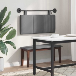Tête de lit suspendue Avec lumière LED Gris foncé Tissu 616949616949