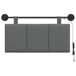 Tête de lit suspendue Avec lumière LED Gris foncé Tissu 616949616949