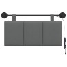 Tête de lit suspendue Avec lumière LED Gris foncé Tissu 616949616949
