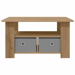 Table basse Chêne artisanal 77 x 55 x 42 cm Bois d'ingénierie 616952616952