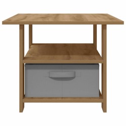 Table basse Chêne artisanal 77 x 55 x 42 cm Bois d'ingénierie 616952616952
