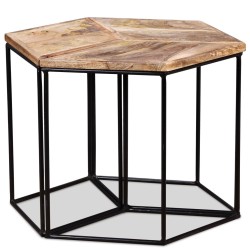 Table basse Bois de manguier massif 56x48x40 cm 616954616954