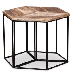 Table basse Bois de manguier massif 56x48x40 cm 616954616954