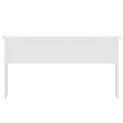 Table basse blanc brillant 80x50,5x41,5 cm bois d'ingénierie 616955616955