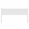 Table basse blanc brillant 80x50,5x41,5 cm bois d'ingénierie 616955616955