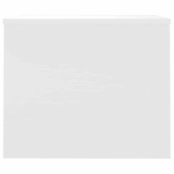 Table basse blanc brillant 80x50,5x41,5 cm bois d'ingénierie 616955616955