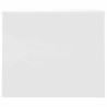 Table basse blanc brillant 80x50,5x41,5 cm bois d'ingénierie 616955616955