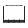 Lit Élevé avec Treillis et Toit Noir 207 x 40 x 123 cm PP 616956616956