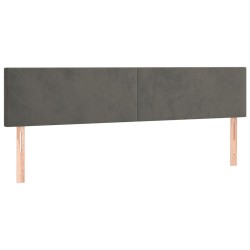 Têtes de lit Gris foncé 200x5x78/88 cm Velours 616959616959