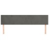 Têtes de lit Gris foncé 200x5x78/88 cm Velours 616959616959