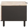 Table basse Blanc 80 x 50 x 40 cm Bois de mangue massif 616960616960