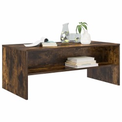 Table basse Chêne fumé 100 x 50 x 40 cm Bois d'ingénierie 616961616961