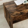 Table basse Chêne fumé 100 x 50 x 40 cm Bois d'ingénierie 616961616961