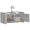 Table basse sonoma gris 100x50x50 cm bois d'ingénierie 616962616962