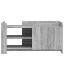 Table basse sonoma gris 100x50x50 cm bois d'ingénierie 616962616962