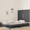 Tête de lit murale Gris 127,5x3x90 cm Bois massif de pin 616966616966