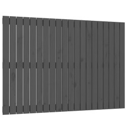 Tête de lit murale Gris 127,5x3x90 cm Bois massif de pin 616966616966