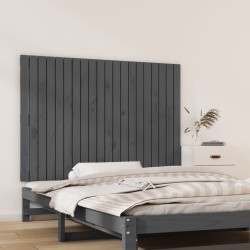 Tête de lit murale Gris 127,5x3x90 cm Bois massif de pin 616966616966