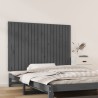 Tête de lit murale Gris 127,5x3x90 cm Bois massif de pin 616966616966