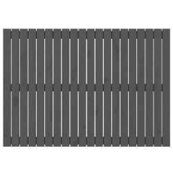 Tête de lit murale Gris 127,5x3x90 cm Bois massif de pin 616966616966