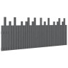 Tête de lit murale Gris 204x3x80 cm Bois massif de pin 616967616967