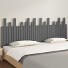 Tête de lit murale Gris 204x3x80 cm Bois massif de pin 616967616967
