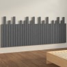 Tête de lit murale Gris 204x3x80 cm Bois massif de pin 616967616967