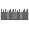 Tête de lit murale Gris 204x3x80 cm Bois massif de pin 616967616967