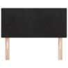 Tête de lit Noir 100 cm Velours 616968616968