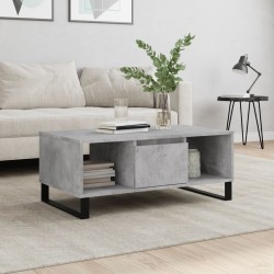 Table basse Gris béton 90x50x36,5 cm Bois d'ingénierie 616970616970