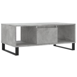 Table basse Gris béton 90x50x36,5 cm Bois d'ingénierie 616970616970