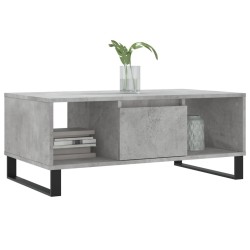 Table basse Gris béton 90x50x36,5 cm Bois d'ingénierie 616970616970