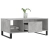 Table basse Gris béton 90x50x36,5 cm Bois d'ingénierie 616970616970