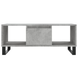 Table basse Gris béton 90x50x36,5 cm Bois d'ingénierie 616970616970