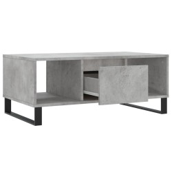 Table basse Gris béton 90x50x36,5 cm Bois d'ingénierie 616970616970