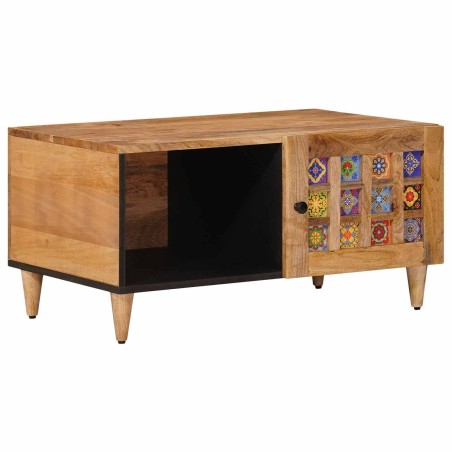 Table basse Naturel 80 x 50 x 40 cm Bois de mangue massif 616971616971