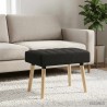 Banc capitonné canal Noir 60 x 40 x 45 cm Tissu 616974616974