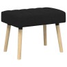 Banc capitonné canal Noir 60 x 40 x 45 cm Tissu 616974616974